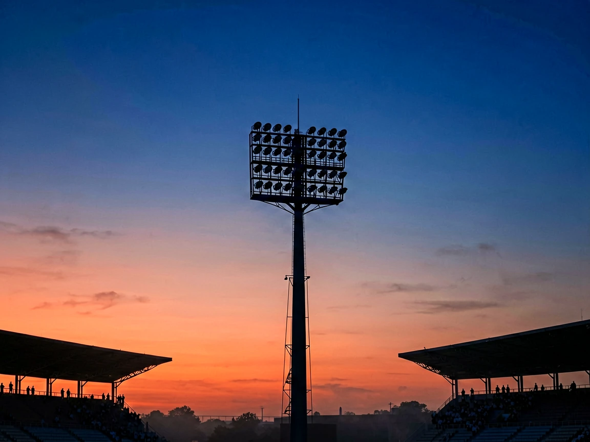 Sports Hub ၏ မီးရောင်ထွန်းလင်းသည့် အားကစားကွင်း